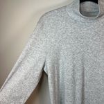 American Eagle Women's Mock Neck Ribbed Cropped Top Shirt Gray Long Sleeve Sz XL Photo 2