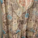 Free People Beautiful  floral sheer mini dress with tiered bottom + embellishment Photo 1