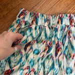 ZARA  | IKAT Colorful Metallic Gold Details Abstract Print Pants Size M Photo 10