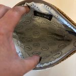 NEW Myra Bag Western Coastal Cowgirl Boho Top Zip Diamond Fur Canvas Wristlet Blue Photo 2