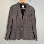 J.Crew Women's One Button Linen Blazer Gray Size 4 Office Business Preppy Photo 1