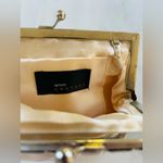 Clutch Moni Couture mini bag Cream with gun metal hardware crystal accents NYE Silver Photo 4