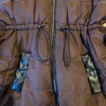 Old Navy Brown, Fur-Trimmed Long Puffer Jacket Photo 3