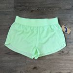 ASICS  Woven Run Short With Curve Yoke‎  - Size XL - Patterned Neon Green - NWT Photo 2