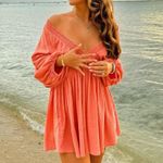 Free People For The Moment Coral Mini Dress Photo 0