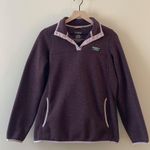 L.L. BEAN Women’s Sweater Fleece Pullover in Raisin Purple Size S Photo 4