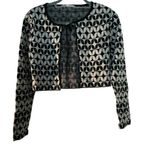 ZARA  Black and White Patterned Blazer Photo 4