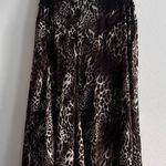 Coco Bianca Leopard Midi Skirt M Brown Size M Photo 0
