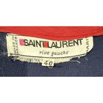 Saint Laurent Rare YSL Saint‎ Laurent Rive Gauche Paris Navy Tank Top France Iconic 80s 6 / 8 Photo 2