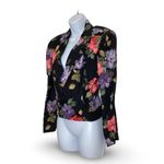 Vintage Alida Floral Blazer Black Size 10 Photo 1
