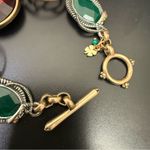 Lucky Brand  Egyptian Revival Scarab Snake Frog Cabochon Toggle Bracelet 40g. Photo 5