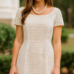 Anthropologie  white eyelet mini dress size 2 bridal rehearsal graduation‎ party Photo 0
