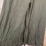 Who I Am cowl neck relaxed jumpsuit crisscross back olive green Size 10 Photo 5