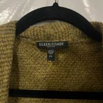 Eileen Fisher  Green Wool, Mohair, Cashmere Open Front Cardigan Size Small Petite Photo 2