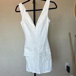 House Of CB  OLYMPIA White Plunge MINI DRESS NWOT Size‎ S Photo 10