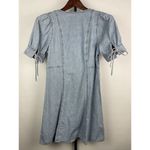 Madewell Light Blue Wash Button-Front Short Sleeve Mini Denim Dress Size 0 Photo 4