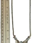 Brilliant Vtg Mazer Bros Clear Rhinestone Necklace Angel Gold Tone Photo 9