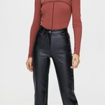 Wilfred The Melina Vegan Leather High Waisted Pants Black Womens 6 Photo 9