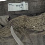 Hollister Linen Blend Pants Size XS Brown Loose Fit Drawstring Casual Pants Photo 2