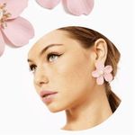 Lilly Pulitzer  Oversized Orchid Flower Earrings Photo 1