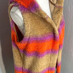 Koolaburra Multicolor Hooded Vest Orange Size M Photo 0