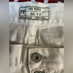 Free People  White Distressed Jean Shorts High-Waisted Photo 8
