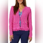 Lilly Pulitzer  Simora Fringe Cardigan Large Photo 0