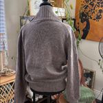 Vintage 80s/90s Oak Tree Taupe Confetti Knit Button Turtleneck Sweater Size XL Photo 1