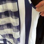 Anthropologie EUC  Postmark Elsie Blouse Blue White Size Small Photo 5