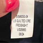 Banana Republic Factory Long Sleeve Quilted Crew Neck Sweatshirt Frigid Night SM Photo 10