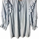 Ramy Brook  Samira Top in Crystal Blue Size Medium Photo 9