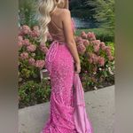 Sparkly Pink Prom Dress Size 2 Photo 3