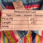 Blair Rainbow Womens Button Up Shirt Size L Striped Business Office‎ Professional Photo 6