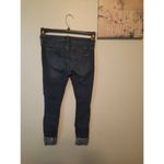 Hollister  Size 5 R 27x26 Low Rise Crop Legging Jeans Cuffed Destroyed Photo 2