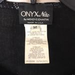 Onyx Nite  Black with silver Metallic Stripes Womens Evening Blazer size medium Photo 4