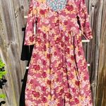April Cornell Cotton Floral midi dress M Brown Size M Photo 0