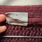 Noisy May  Deep Burgundy V-Neck Sweater Photo 2
