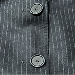 Akris Punto Women’s Size 4 Gray Striped Wool Two Button Front Jacket Blazer Photo 5