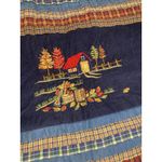 Victoria Jones Vintage Embroidered Corduroy Vest XL/2X Fall Autumn Leaves Cabin Cottage Teacher Photo 2