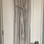 Universal Threads Universal Thread Women's Sleeveless Belted Jumpsuit Wide Leg Gray Stripe XS Photo 7