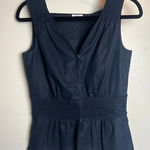 Akris Punto  Dark Navy Sleeveless Cotton Peplum Top Sz. 6 Photo 0