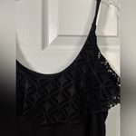 Xhilaration Black Ruffled Sleeveless Blouse Photo 2