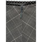 Mango Check Skirt with Decorative Bow Grey NWT Size 2/XS Photo 2