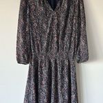 J. Crew Mercantile Floral Long Sleeve Mini Dress V Photo 3