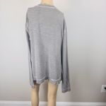 Decree  Women's Sz Large Gray Button Up Long Sleeve Cardigan Front Pockets Cotton Photo 6