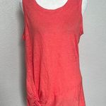 Athleta Twist Front Muscle TShirt Coral Size Medium Photo 0