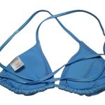 Wild Fable  Blue Ribbed Bikini Top Size Small (4-6) Photo 2