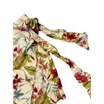 Maison d'Amelie Linen Blend floral skirt, casual, tie, wrap, short, summer F14 Pink Size L Photo 2