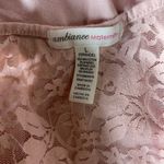 AMBIANCE MATERNITY Pink with Floral Lace TShirt L Size undefined Photo 4