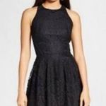 Mossimo Black Crochet Lace Skater Dress Medium Photo 1